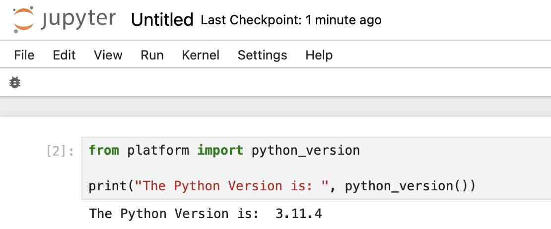 Know Python Version Installed with Jupyter Notebook